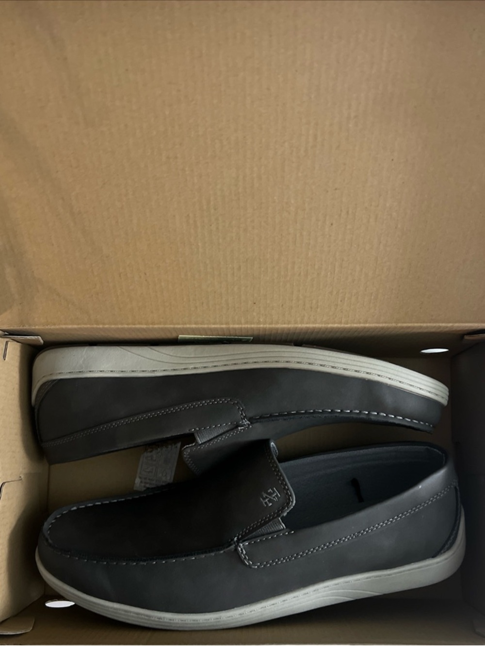 Izod Men's Seapoint Gray Slip On Shoes